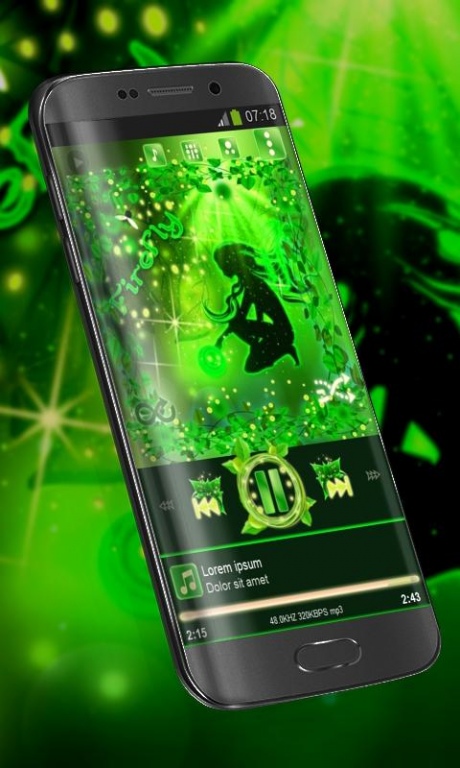 Firefly Poweramp Skin 1.4 Screenshot