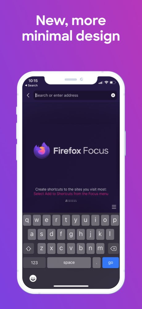 Firefox Focus: Privacy browser 155.0 Screenshot