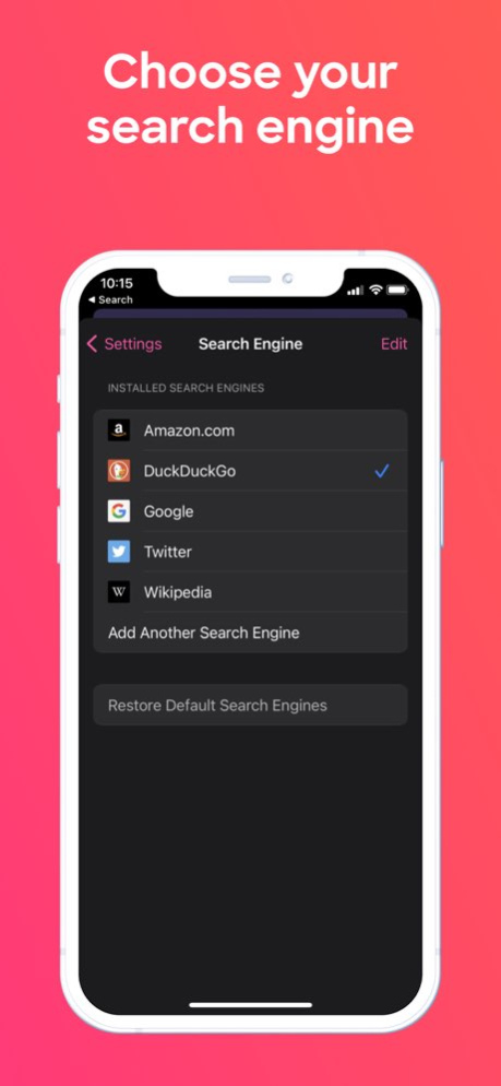 Firefox Focus: Privacy browser 155.0 Screenshot