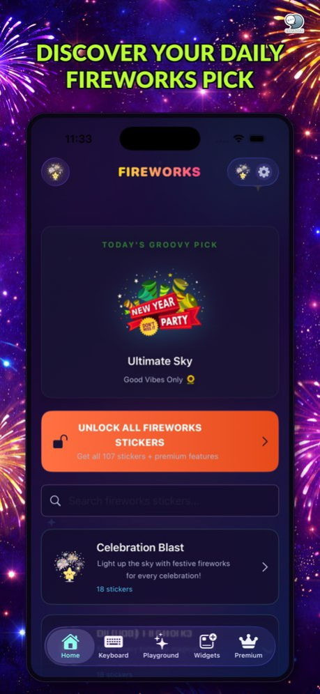 Fireworks Emoji Stickers by CS 2.0 Screenshot