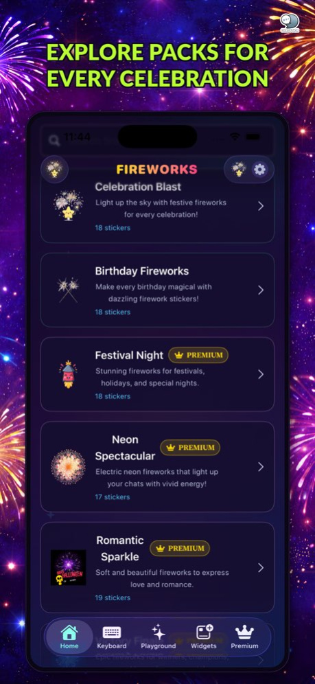 Fireworks Emoji Stickers by CS 2.0 Screenshot