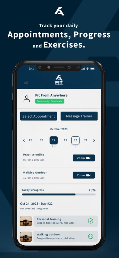 Fit From Anywhere! 5.0.9 Screenshot