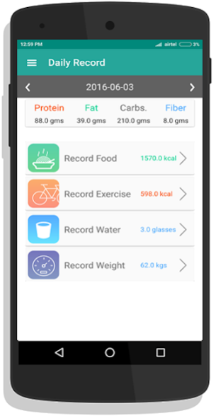 Fitness Diary 1.1 Screenshot