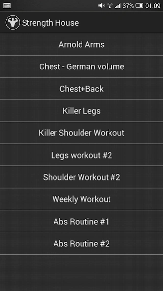 Strength House - GYM Workouts 1.1 Screenshot