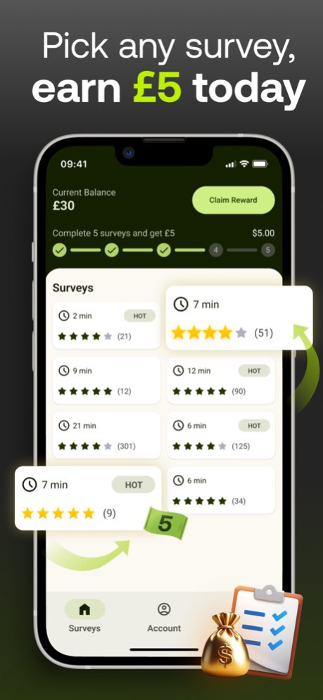 Five Surveys - Earn Money Fast 1.1.70 Screenshot
