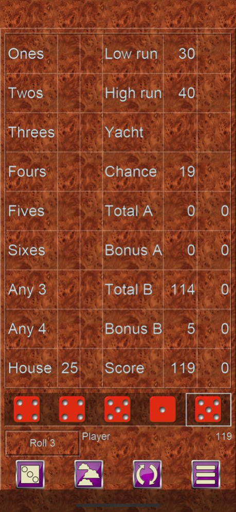 FiveOAK, yatzy dice game 5.44 Screenshot