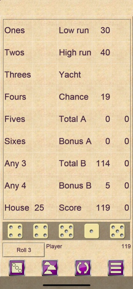 FiveOAK, yatzy dice game 5.44 Screenshot