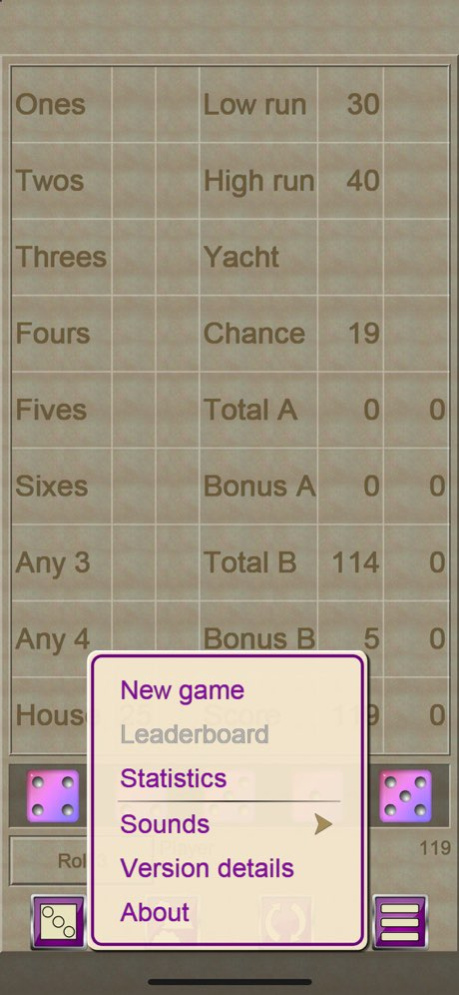 FiveOAK, yatzy dice game 5.44 Screenshot