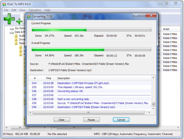 FLAC To MP3 9.1.0 Screenshot