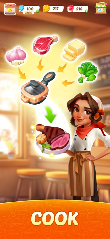Flambé®: Merge and Cook 1.52.0 Screenshot