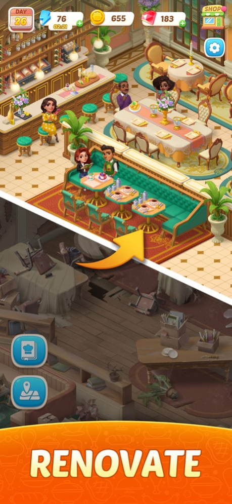 Flambé®: Merge and Cook 1.52.0 Screenshot