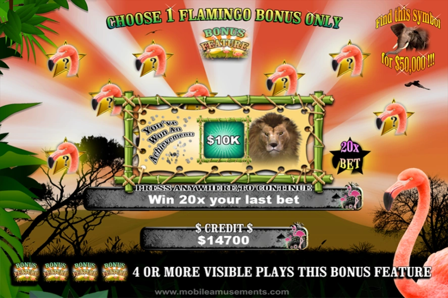 Flamingo Safari Slots 15.0 Screenshot