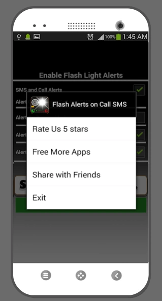 Flashlight Alert - Call SMS 4.1.6.00 Screenshot