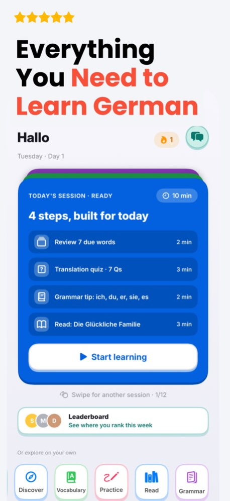 Flashcards - Learn German 5.0.3 Screenshot