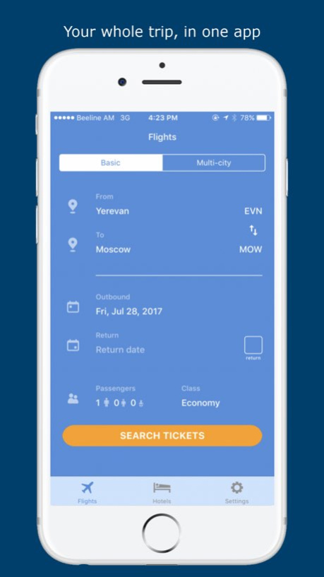 Flight Search 2.1.7 Screenshot