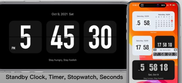 Flip Clock:Digital Desk Widget 7.1 Screenshot