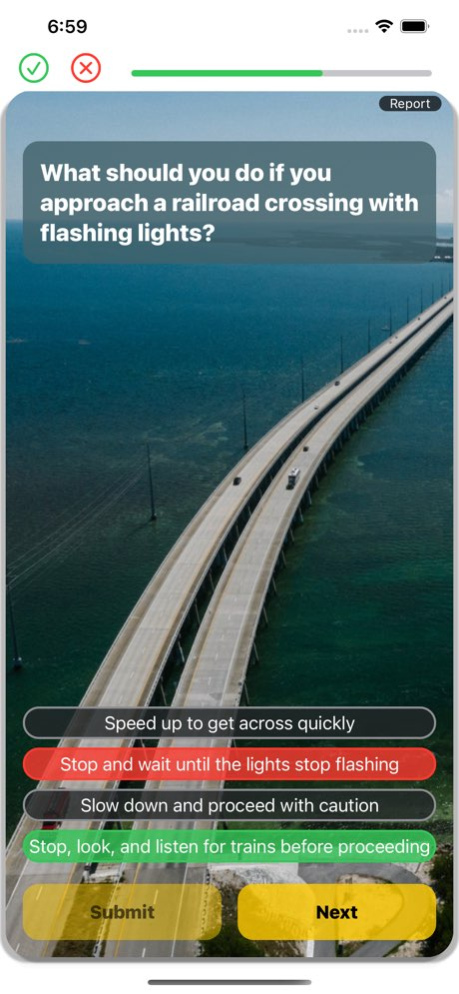 Florida DMV Practice Test 2026 8.0.0 Screenshot