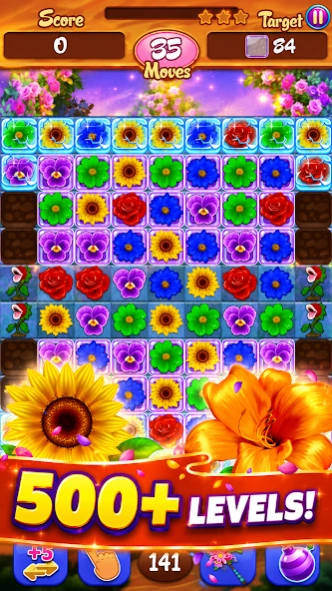 Flower Match 3 Puzzle Game 3.02 Screenshot