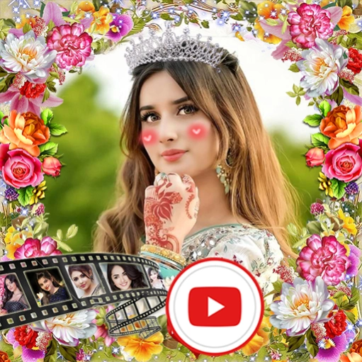 Flower video maker with music  Screenshot