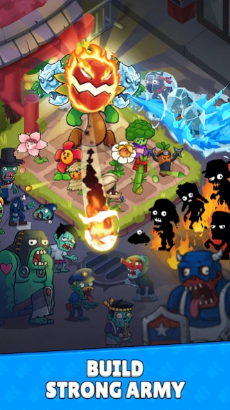 Flower vs zombie: City Defense 1.0.30 Screenshot