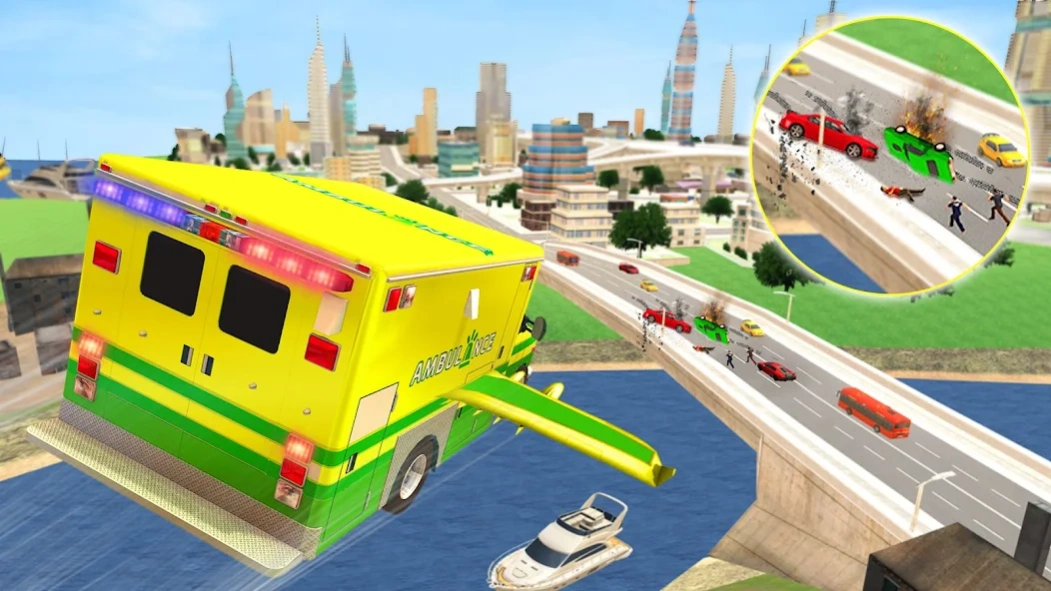 Flying Ambulance Robot Game  Screenshot
