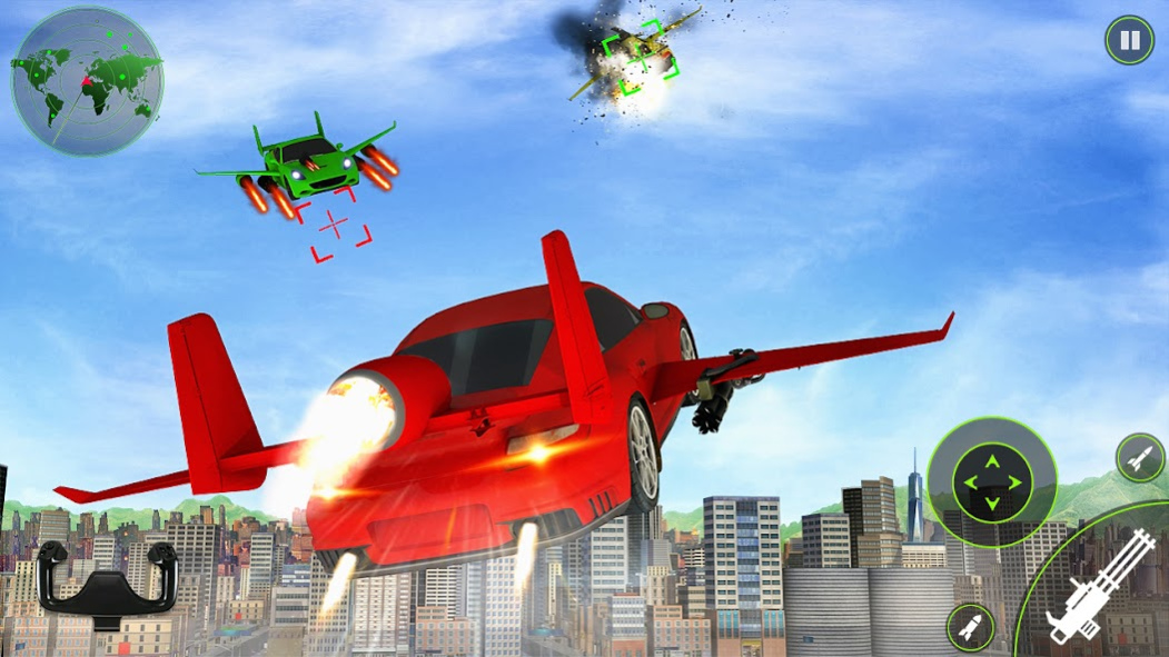 Flying Car Shooting 3D Games 1.15 Screenshot