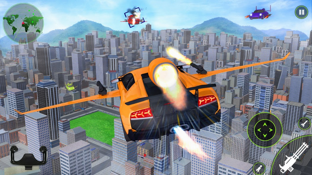 Flying Car Shooting 3D Games 1.15 Screenshot