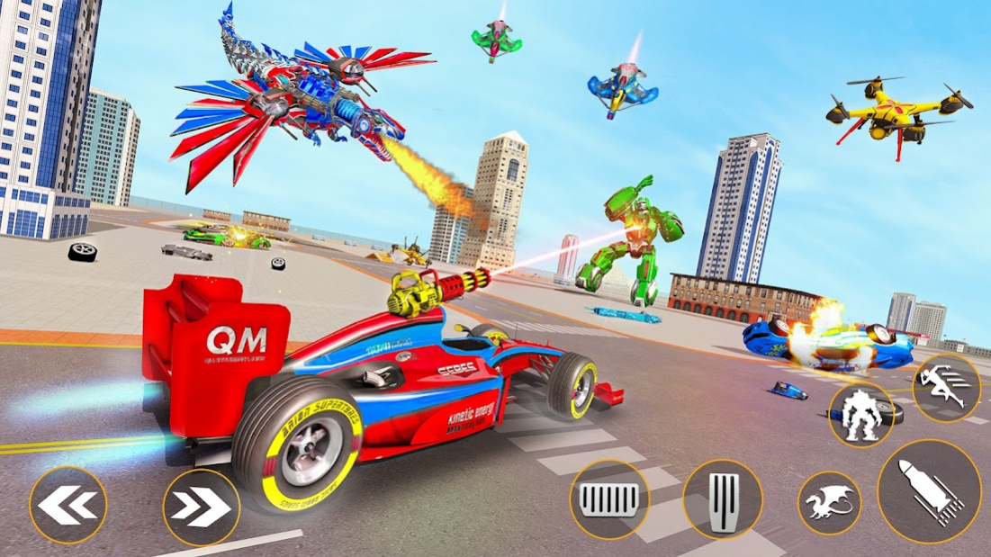 Flying Dinosaur Robot Car Game 1.2.1 Screenshot
