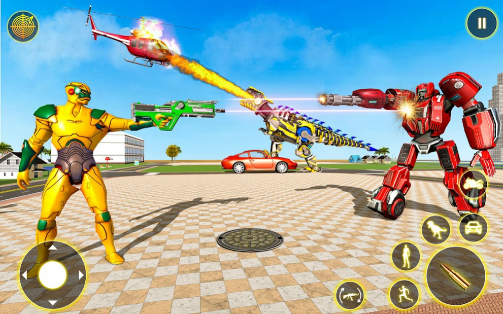 Flying Dinosaur Robot Car Game 1.2.1 Screenshot