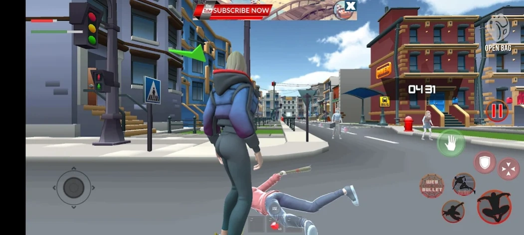 Girl Spider Rope Hero Game 2.0 Screenshot