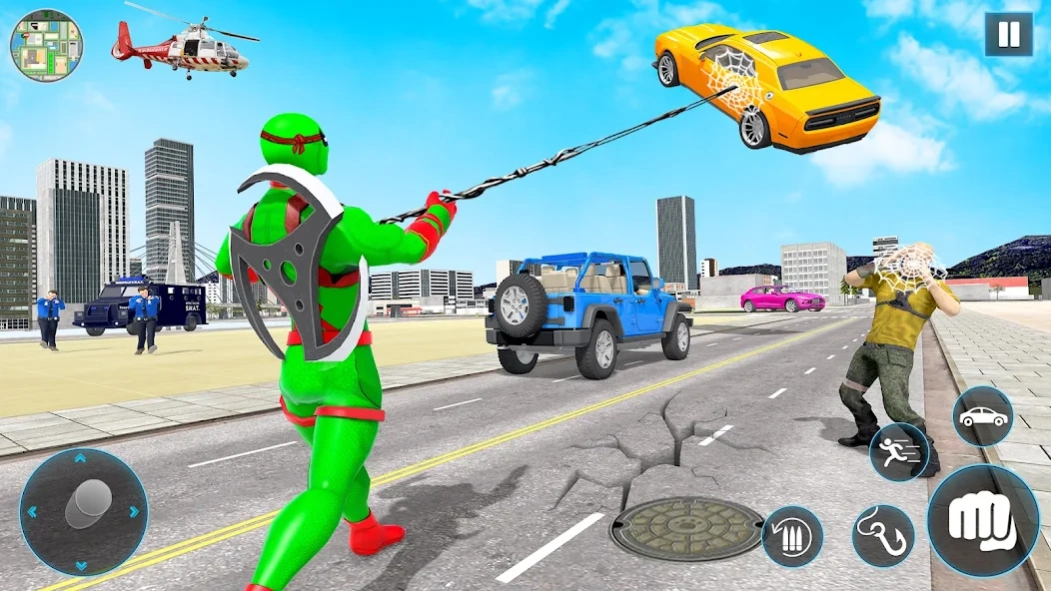 Flying Ninja Rope Hero Crime 4.3 Screenshot