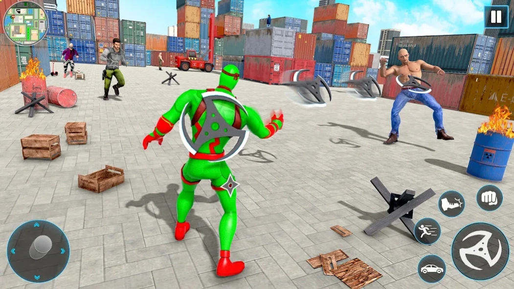 Flying Ninja Rope Hero Crime 4.3 Screenshot