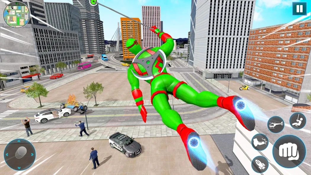 Flying Ninja Rope Hero Crime 4.3 Screenshot