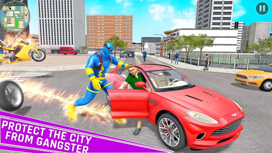Flying Ninja Rope Hero Crime 4.3 Screenshot