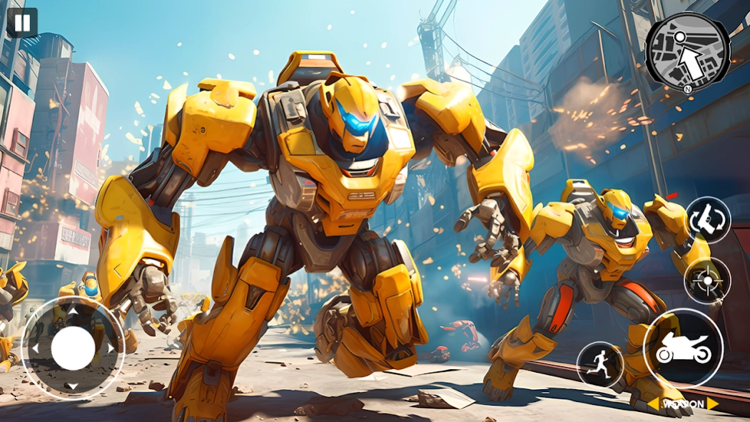 Real Robot Bike Transform Game 3.8 Screenshot