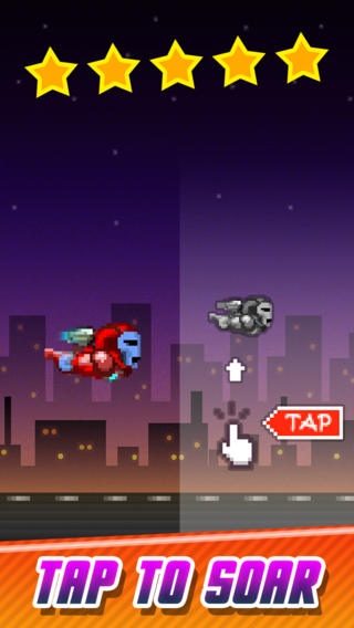 Flying Iron-Dude - The 1-touch Flyer Adventure Game PRO 1.0 Screenshot