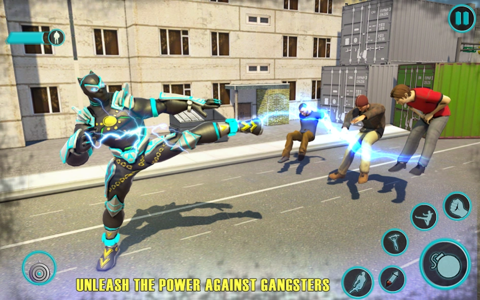 Flying Panther Robot Hero Game 4.0 Screenshot