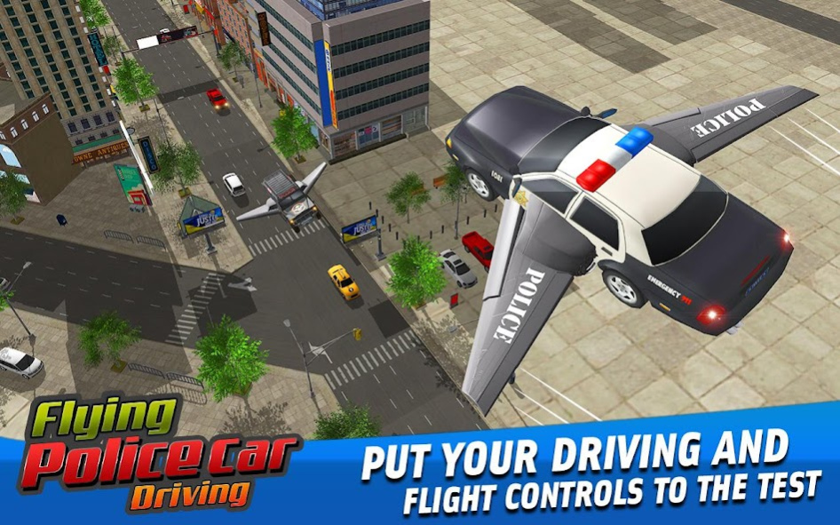 Flying Police Car Driving Game 1.1.4 Screenshot