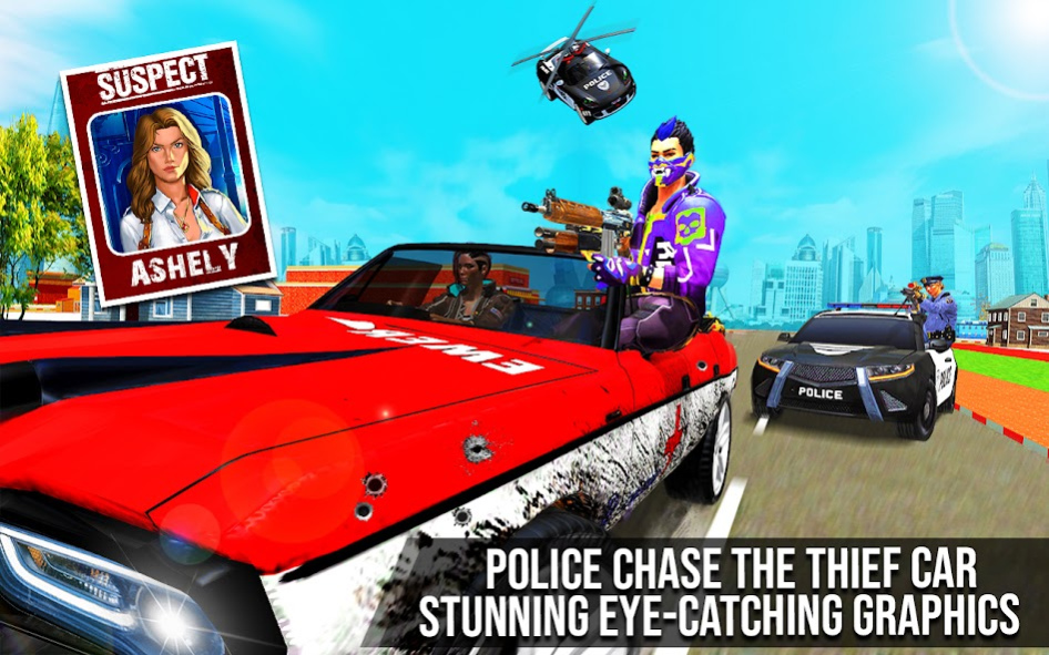 Flying Police Car Driving Game 1.1.4 Screenshot