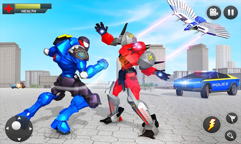 Police Eagle Robot Truck Games 2.0 Screenshot