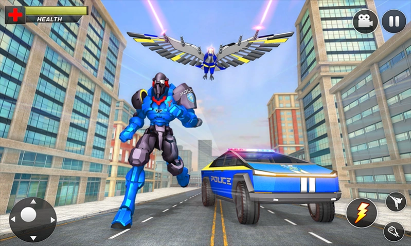Police Eagle Robot Truck Games 2.0 Screenshot