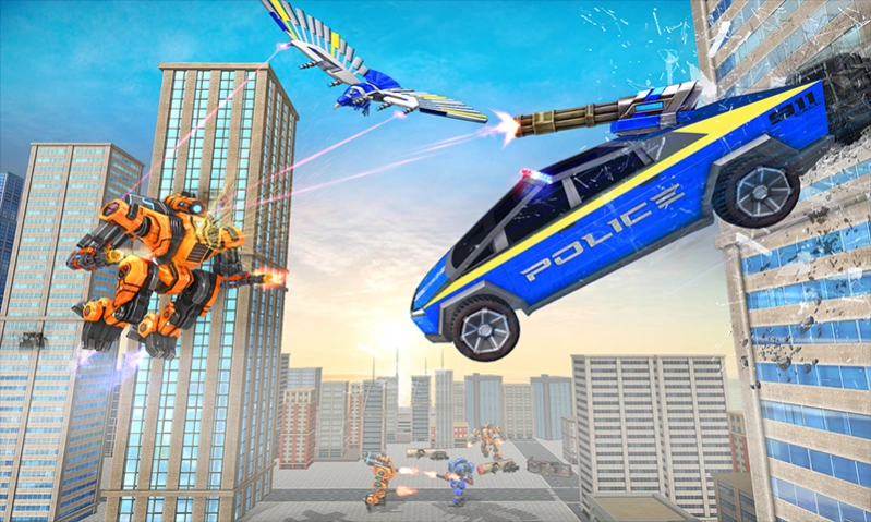 Police Eagle Robot Truck Games 2.0 Screenshot