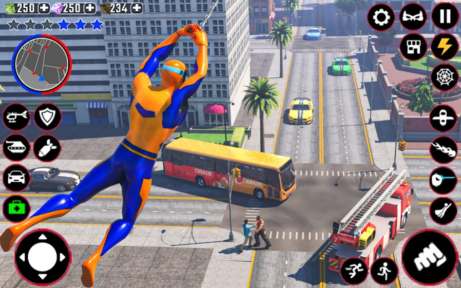 Flying Rope Hero Man Spider 1.1.69 Screenshot