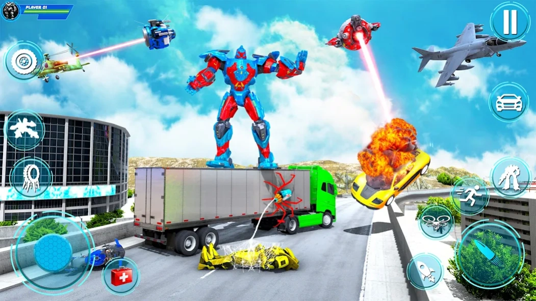 Flying Spider Robot Rope Hero 1.7 Screenshot
