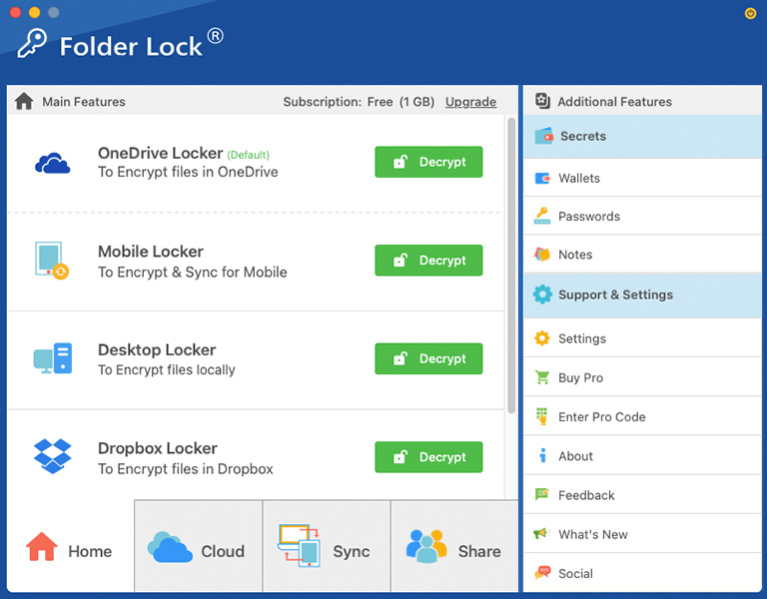 Folder Lock 10 For Mac 10.1.9 Screenshot