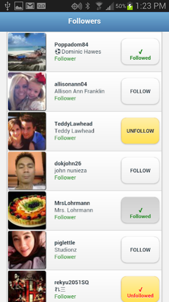 Followers+ for Twitter 1.2.0 Screenshot
