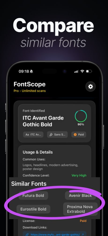 Font Identifier - AI Finder 3.1 Screenshot