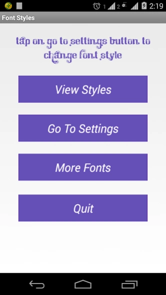 Font Styles 3.1 Screenshot