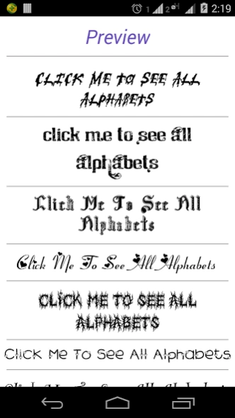 Font Styles 3.1 Screenshot