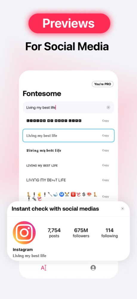 Fonts for iPhones - Cool Text 1.0.4 Screenshot